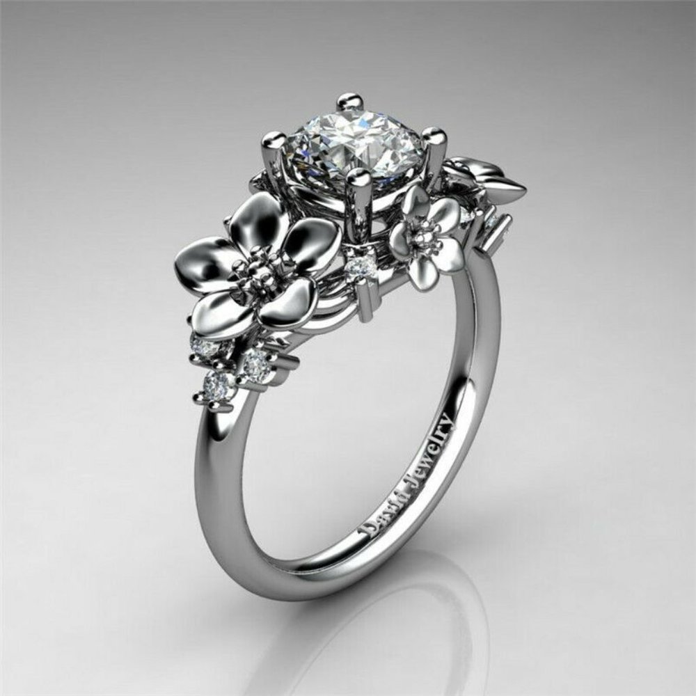 Flori's Multi 925 White Topaz Ring sz 6